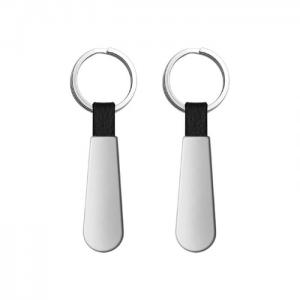 Çift Taraflı Metal Suni̇ Deri̇ Anahtarlık