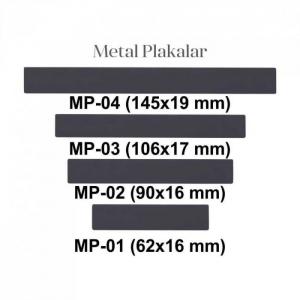 Metal Plaka ( 107 x 17 mm )